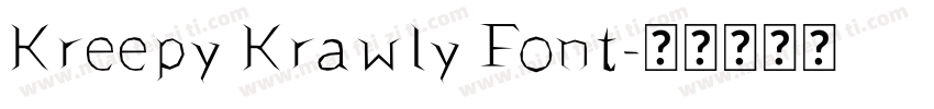 Kreepy Krawly Font字体转换
